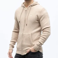 BILL TORNADE Gilet a capuche quebec 27361 Homme BEIGE Best