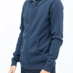 BILL TORNADE Gilet capuche milano zippé coton Homme BLEU FONCE Best