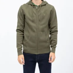 BILL TORNADE Gilet capuche milano zippé coton Homme KAKI Online