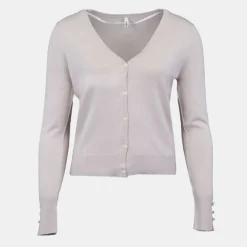 ONLY Gilet col V Minna avec boutons Femme BEIGE Discount