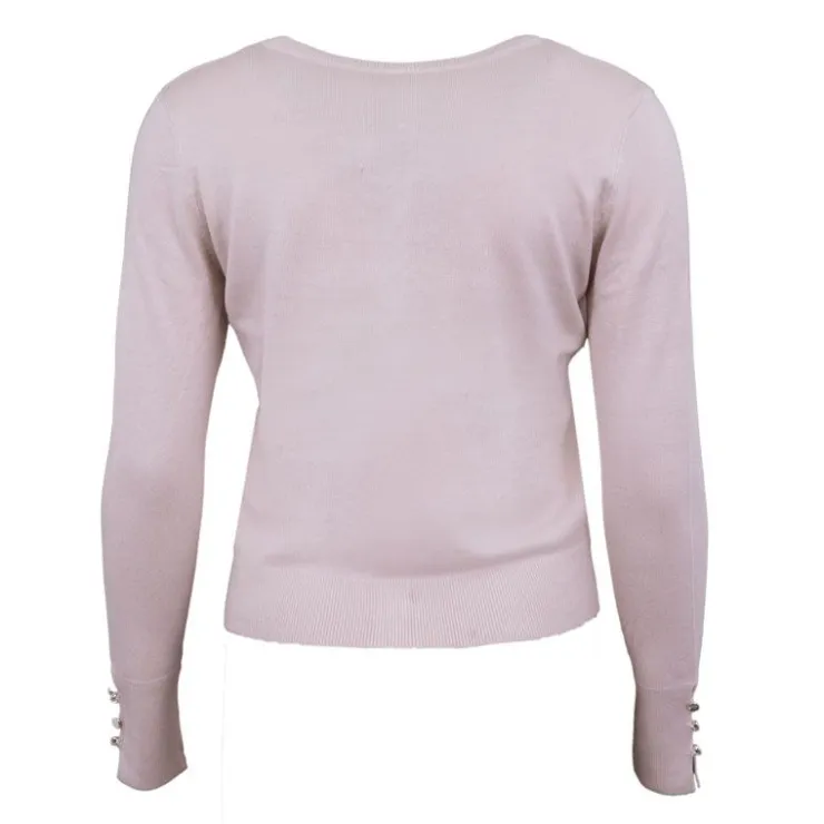 ONLY Gilet col V Minna avec boutons Femme BEIGE Discount