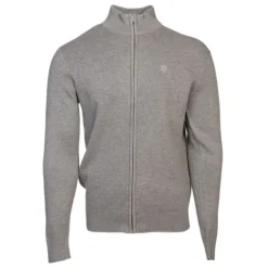 BILL TORNADE Gilet coton col cheminé avec zip Homme GRIS Clearance