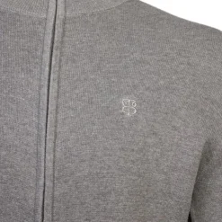 BILL TORNADE Gilet coton col cheminé avec zip Homme GRIS Clearance