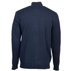 BILL TORNADE Gilet coton col cheminé avec zip Homme BLEU FONCE Online