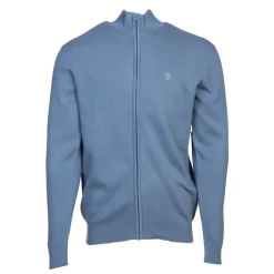 BILL TORNADE Gilet coton col cheminé avec zip Homme BLEU Best