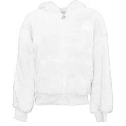 CXL BY CHRISTIAN LACROIX Gilet fausse fourrure zippé à capuche Fille BLANC Clearance