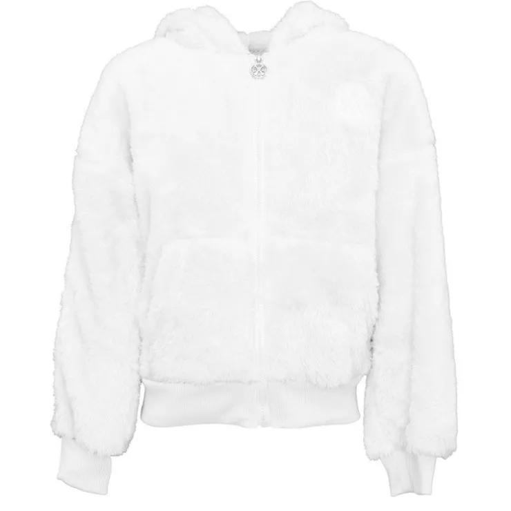 CXL BY CHRISTIAN LACROIX Gilet fausse fourrure zippé à capuche Fille BLANC Clearance