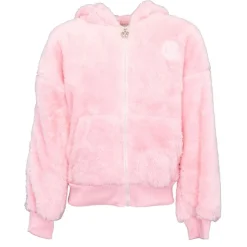 CXL BY CHRISTIAN LACROIX Gilet fausse fourrure zippé à capuche Fille ROSE CLAIR Hot