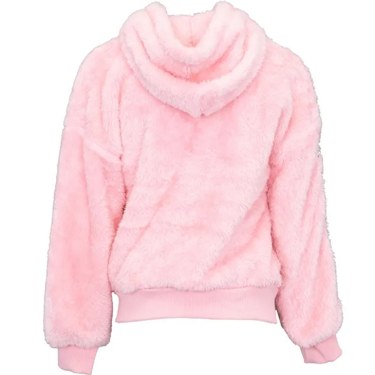 CXL BY CHRISTIAN LACROIX Gilet fausse fourrure zippé à capuche Fille ROSE CLAIR Hot