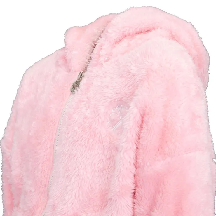 CXL BY CHRISTIAN LACROIX Gilet fausse fourrure zippé à capuche Fille ROSE CLAIR Hot