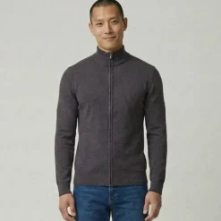 NEW MAN Gilet grey nmhs3615dgrey Homme GRIS FONCE Hot