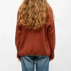 PLEASE Gilet maille en laine Femme MARRON Discount