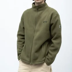 KAPORAL Gilet polaire franco col montant avec zip Homme KAKI