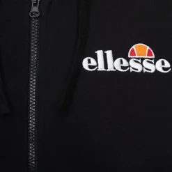 ELLESSE Gilet sweat coton zippé avec capuche Homme NOIR Sale