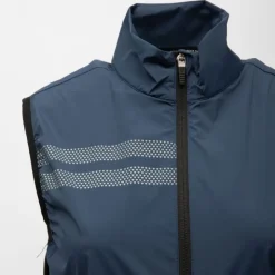 ROSSIGNOL Gilet technique de sport bleu marine avec rayures col cheminée Femme BLEU FONCE Clearance