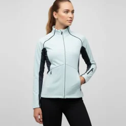 ROSSIGNOL Gilet technique softshell avec zip col cheminée Femme BLEU CLAIR Outlet