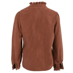 DEELUXE 74 Haut eline à volants Femme MARRON New