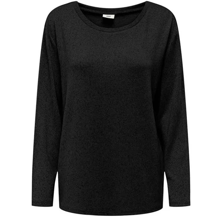 JDY Haut fluide manches longues col rond Femme NOIR Discount