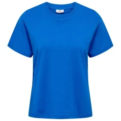 JDY Haut manches courtes Pisa col rond 100% coton cloud dancer Femme BLEU Clearance