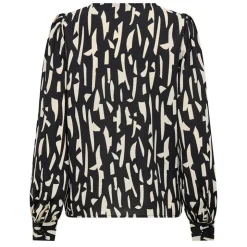 JDY Haut manches longues col v regular fit Divya sanshelle Femme BLANC ECRU Discount