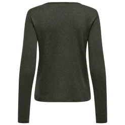 JDY Haut manches longues dentelle décolleté Femme KAKI Online