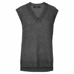 VERO MODA Haut sans manche col V fluide femme GRIS