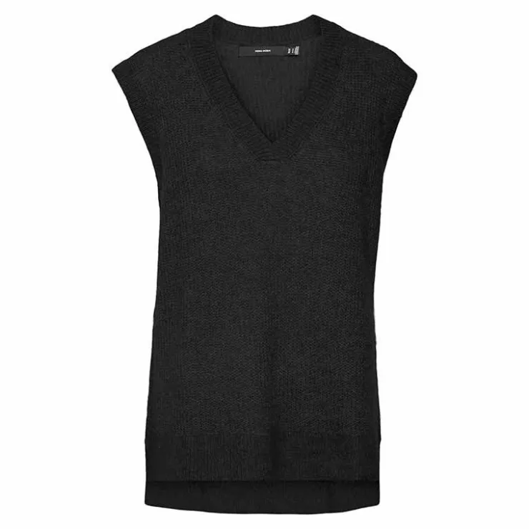 VERO MODA Haut sans manche col V fluide femme NOIR Discount
