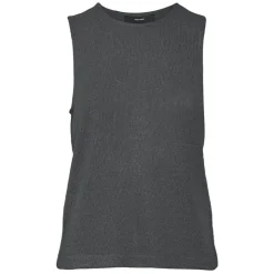 VERO MODA Haut sans manches col rond Femme GRIS Discount