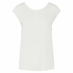 PIECES Haut sans manches dos nu boutons pailleté Femme PIÈCES BLANC ECRU Clearance