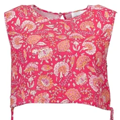 ANTIK BATIK Haut sans manches fuschia à fleurs dandy Femme ROSE Outlet