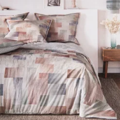PASSION D ELLY Housse couette rayée multi couleurs 220*240cm 2 taies 63*63cm MULTICOLORE Outlet