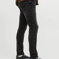 JACK & JONES Jean à boutons black denim glenn taille basse Homme NOIR Sale