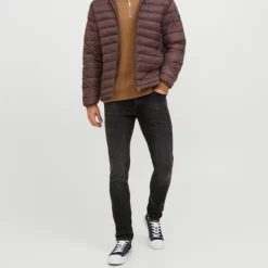 JACK & JONES Jean à boutons black denim glenn taille basse Homme NOIR Sale