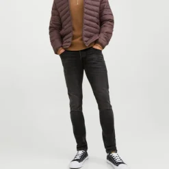 JACK & JONES Jean à boutons black denim glenn taille basse Homme NOIR Sale