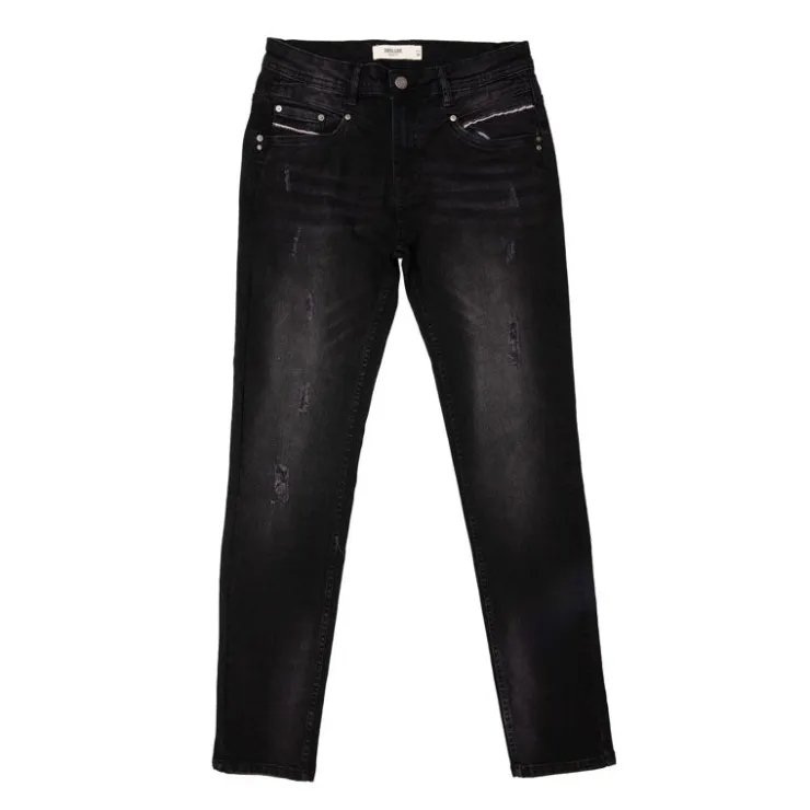 DEELUXE 74 Jean black destroy slim caesar Homme NOIR Outlet