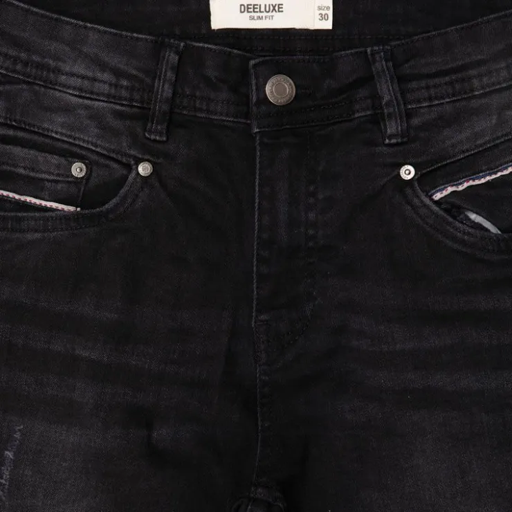 DEELUXE 74 Jean black destroy slim caesar Homme NOIR Outlet