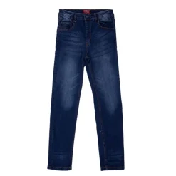 AMERICAN PEOPLE Jean bleu foncé Atlanta denim taille haute Femme BLEU FONCE New