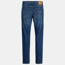 JACK & JONES Jean foncé denim Chris coton taille haute Homme BLEU Clearance