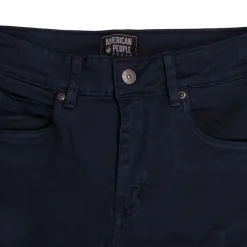 AMERICAN PEOPLE Jean cargo denim Denver slim Femme BLEU FONCE Best