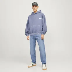 JACK & JONES Jean Chris taille haute relaxed fit Homme BLEU Sale