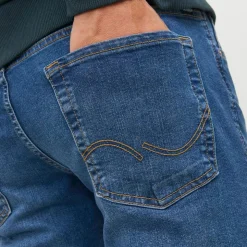 JACK & JONES Jean classique slim délavé Homme BLEU Best