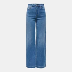 ONLY Jean denim à coupe large taille haute madison royal Femme BLEU Online