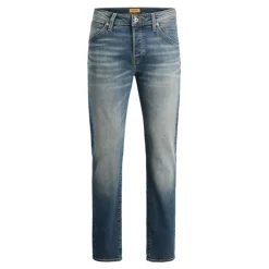 JACK & JONES Jean délavé Mike fuselé denim Homme BLEU FONCE Hot