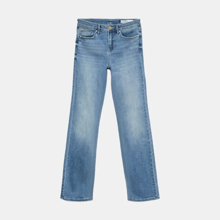 VERO MODA Jean droit Flash denim coton Femme BLEU Outlet