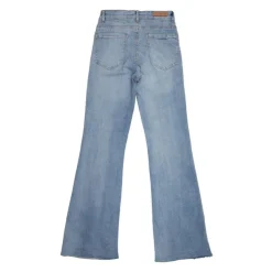 DEELUXE 74 Jean flare light stone sienna effiloché Femme BLEU CLAIR Sale