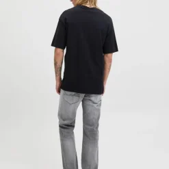 JACK & JONES Jean fuselé mike black denim Homme GRIS Online