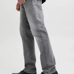 JACK & JONES Jean fuselé mike black denim Homme GRIS Online