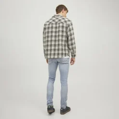 JACK & JONES Jean Glenn délavé taille basse Homme BLEU CLAIR