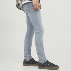 JACK & JONES Jean Glenn délavé taille basse Homme BLEU CLAIR
