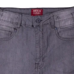 AMERICAN PEOPLE Jean gris Atlanta denim regular Femme GRIS CLAIR Clearance